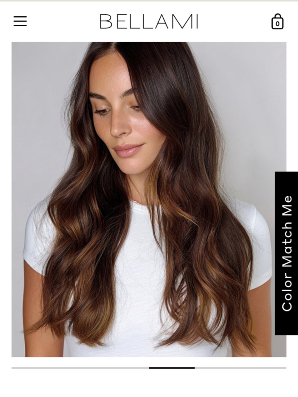 Bellami Dark Honey Cocoa Highlight 22inch clip in extensions